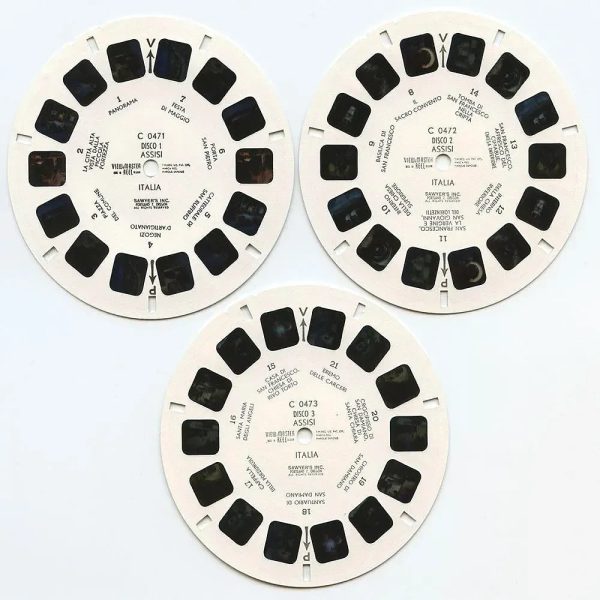 Assisi Italia (Italy) - View-Master 3 Reel Packet - 1960s Views - Vintage - (zur Kleinsmiede) - (C047-BS6) Discount