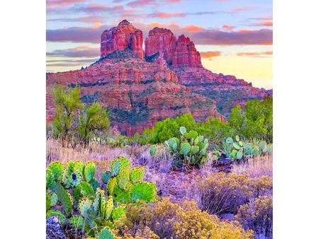 Sedona, AZ: Cathedral Rock - 3D Lenticular Postcard Greeting Card - NEW Online now