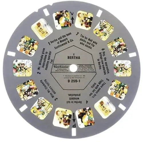 Bertha - View-Master 3 Reel Set on Card - 1985 - vintage - (D259) Cheap