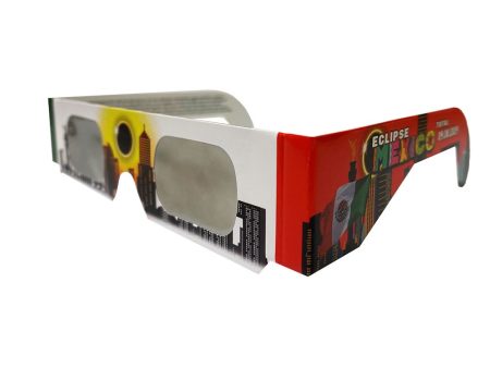 Souvenir Solar Eclipse Glasses - ISO Certified Safe - Cardboard ( Mexican ) - NEW Online