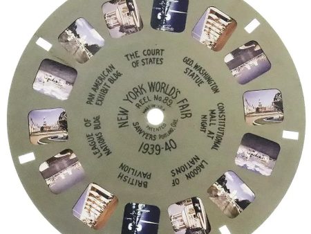 New York worlds Fair II - View-Master Hand Lettered  Reel - vintage - 1939-40 (HL-89c) Hot on Sale