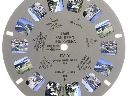 1665 - San Remo, The Riviera - View-Master - Vintage Single Reel Sale