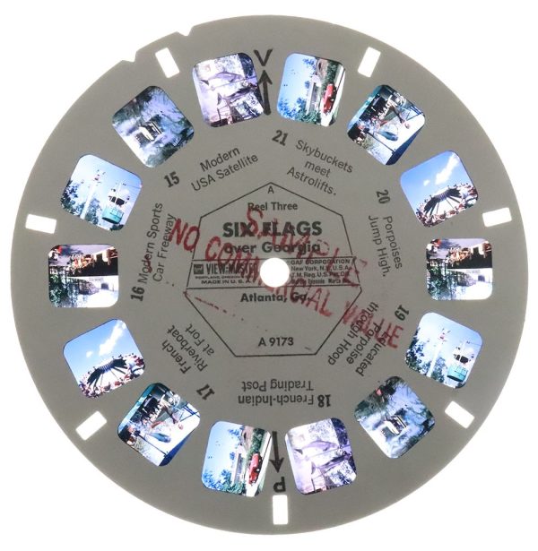 Six Flags Over Georgia - View-Master 3 Reel Packet - 1968 - vintage - (A917-G1A) Online now