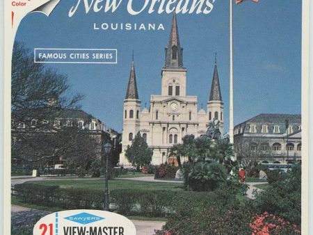 New Orleans - Louisiana - View-Master 3 Reel Packet - 1960s views - vintage - (A946-S6A) on Sale