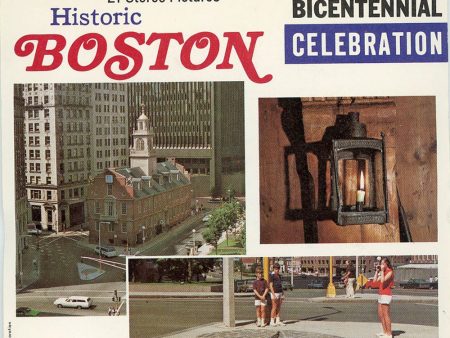 Historic Boston - View-Master 3 Reel Packet - 1970 s views - vintage - ( ECO-A730-G3A) Fashion