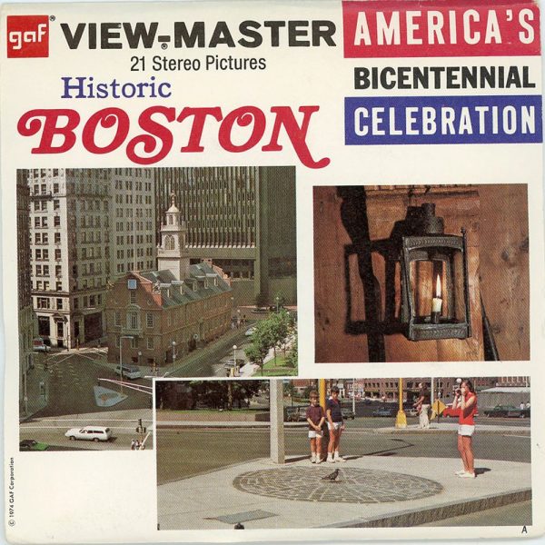 Historic Boston - View-Master 3 Reel Packet - 1970 s views - vintage - ( ECO-A730-G3A) Fashion