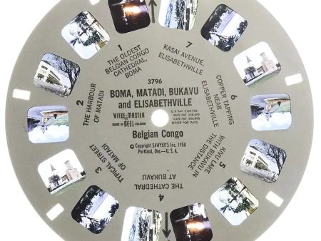 3796 - Boma, Matadi, Bukavu and Elisabethville - View-Master - Vintage Single Reel Discount