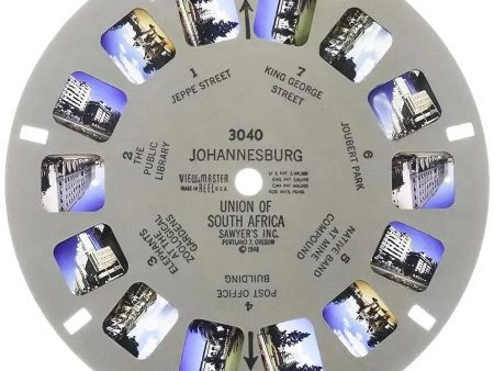 Johannesburg, Union of south Africa - View-Master Printed Reel - 1948 - vintage - #3040 Cheap