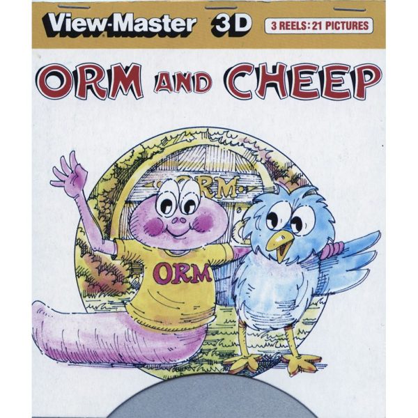 Orm and Cheep - View-Master 3 Reel Set on Card - 1983 - vintage - (D266) For Cheap