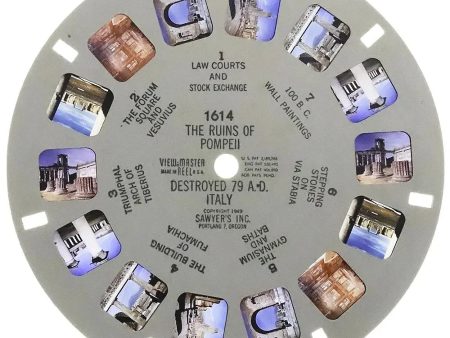 1614 - Ruins of Pompeii - View-Master - Vintage Single Reel For Discount