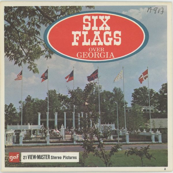 Six Flags Over Georgia - View-Master 3 Reel Packet - 1968 - vintage - (A917-G1A) Online now