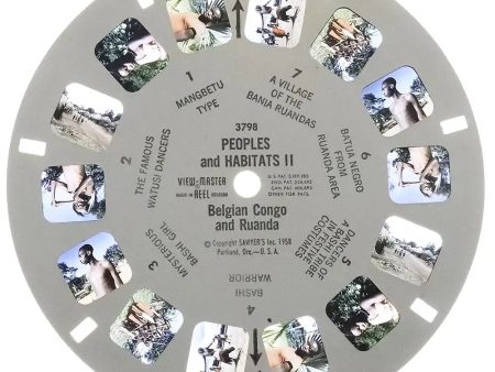 Peoples and Habitats II - View-Master Printed Reel - 1958 - vintage - #3798 Online Hot Sale