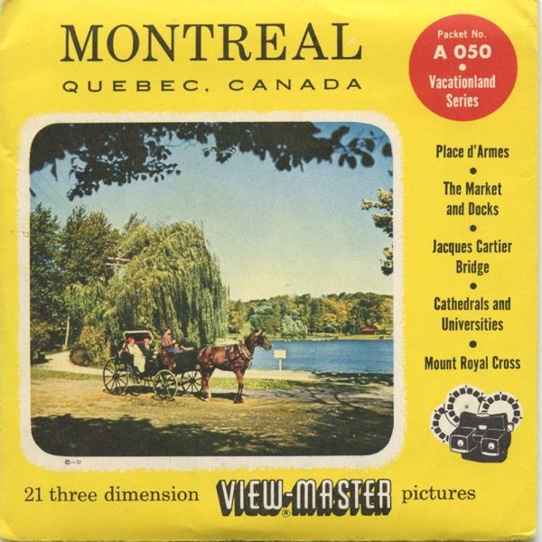 Montreal - View-Master 3 Reel Packet - 1950s views - vintage - A050-S4 Supply