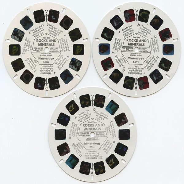 Rocks and Minerals - Mineralogy - View-Master 3 Reel Packet - 1960s views - vintage - (B677-G1A) Online Hot Sale