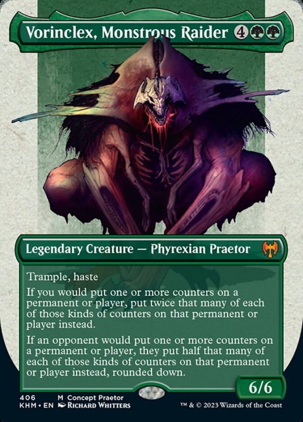 Vorinclex, Monstrous Raider (Borderless Concept Praetors) [Phyrexia: All Will Be One] For Discount