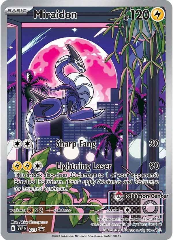 Miraidon (013) (Pokemon Center Exclusive) [Scarlet & Violet: Black Star Promos] For Cheap