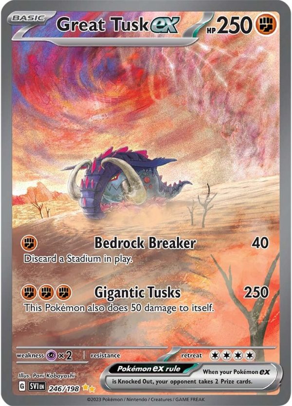 Great Tusk ex (246 198) [Scarlet & Violet: Base Set] For Cheap