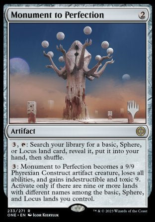 Monument to Perfection (Promo Pack) [Phyrexia: All Will Be One Promos] For Cheap