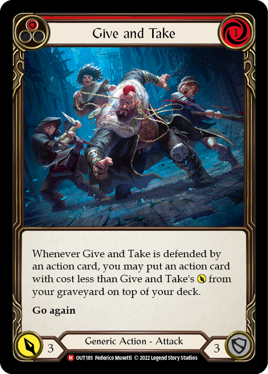 Give and Take [OUT185] (Outsiders)  Rainbow Foil For Discount