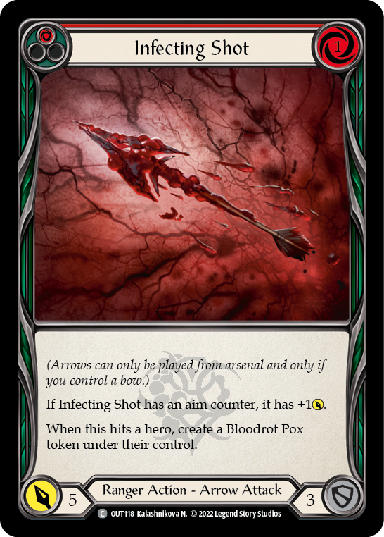 Infecting Shot (Red) [OUT118] (Outsiders)  Rainbow Foil on Sale