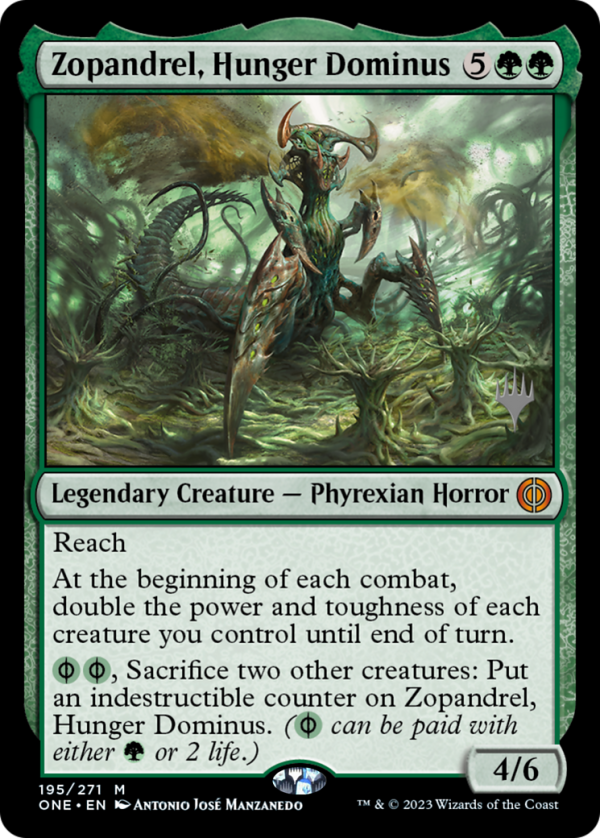 Zopandrel, Hunger Dominus (Promo Pack) [Phyrexia: All Will Be One Promos] Online now