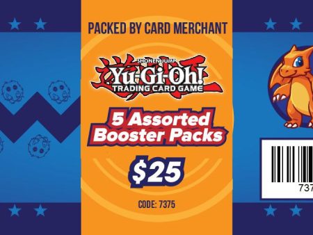 5 Yugioh Assorted Boosters Packs Online now