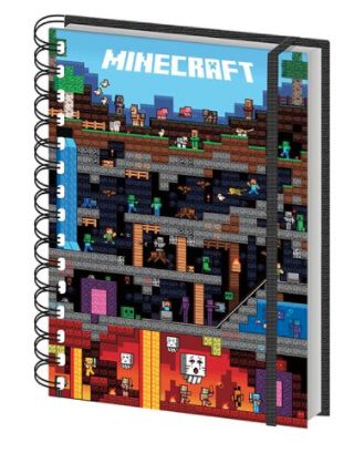 Minecraft - Minecraft Wordly - A5 Notebook For Sale