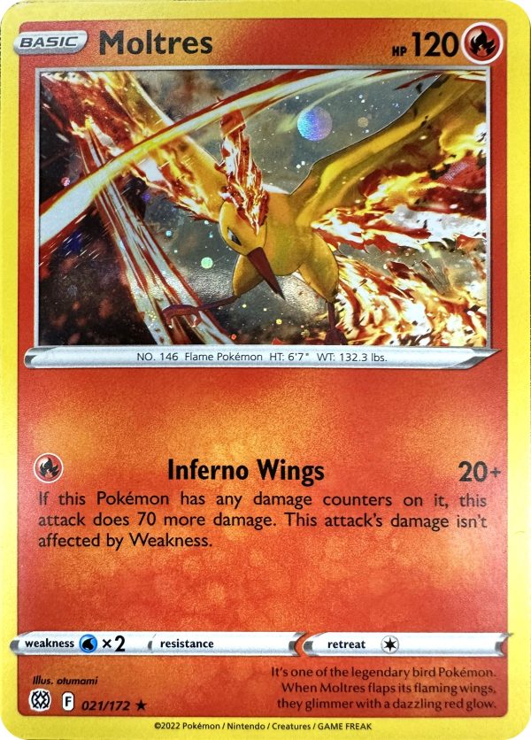 Moltres (021 172) (Cosmos Holo) [Sword & Shield: Brilliant Stars] Discount