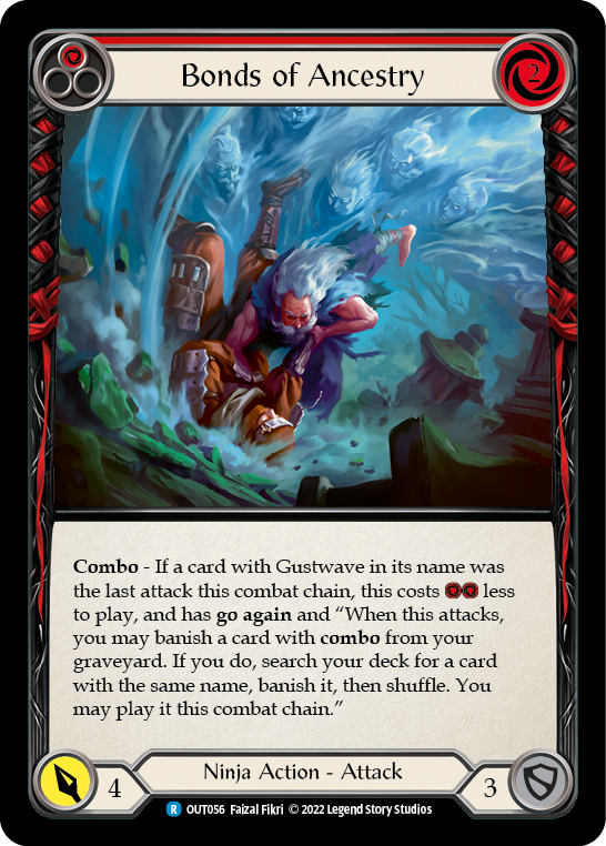 Bonds of Ancestry (Red) [OUT056] (Outsiders)  Rainbow Foil Cheap