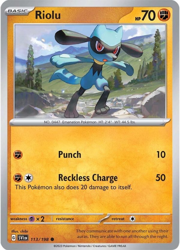 Riolu (113 198) [Scarlet & Violet: Base Set] Cheap