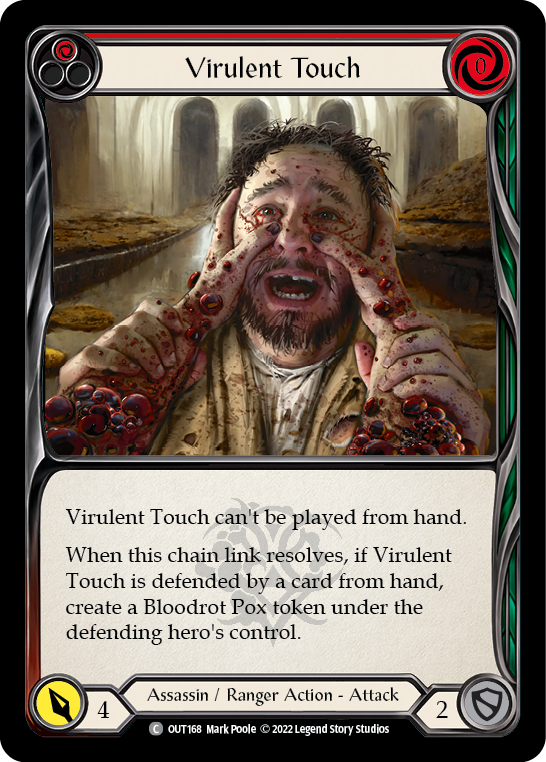 Virulent Touch (Red) [OUT168] (Outsiders)  Rainbow Foil For Cheap