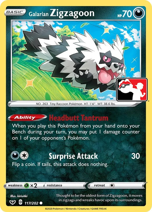 Galarian Zigzagoon (117 202) [Prize Pack Series One] on Sale