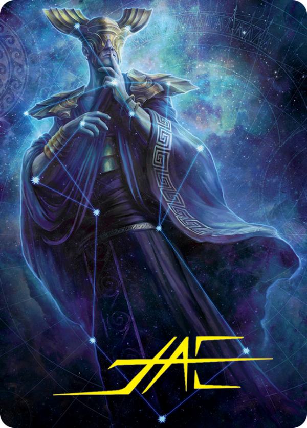 Atris, Oracle of Half-Truths Art Card (Gold-Stamped Signature) [March of the Machine Art Series] Cheap