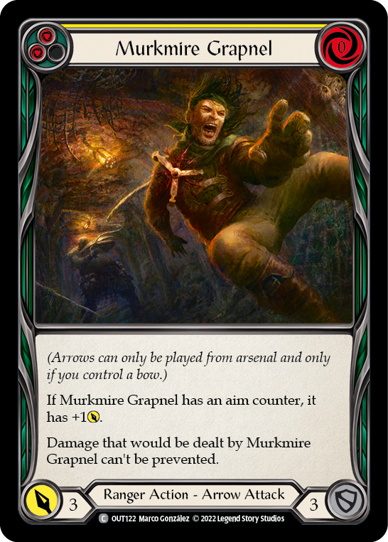 Murkmire Grapnel (Yellow) [OUT122] (Outsiders)  Rainbow Foil on Sale